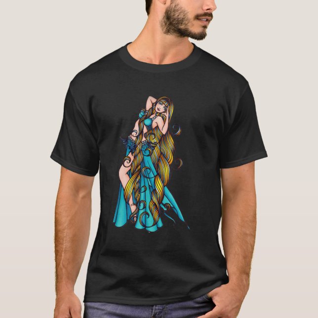 Belly Dancer Aquarius T-Shirt (Vorderseite)