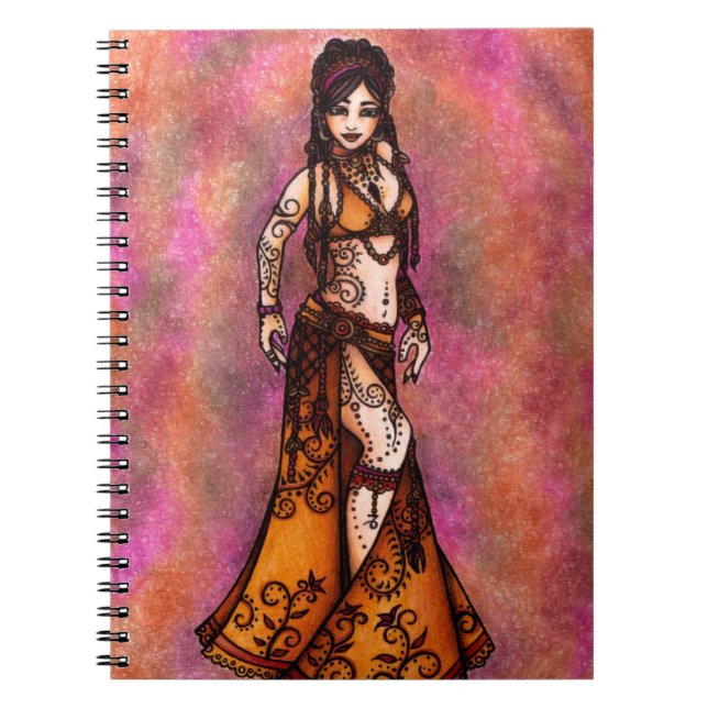 Belly Dancer Art Notizblock (Vorderseite)