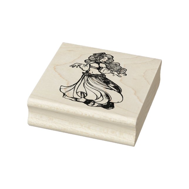 Belly Dancer Goddess Gummistempel (Stempel)