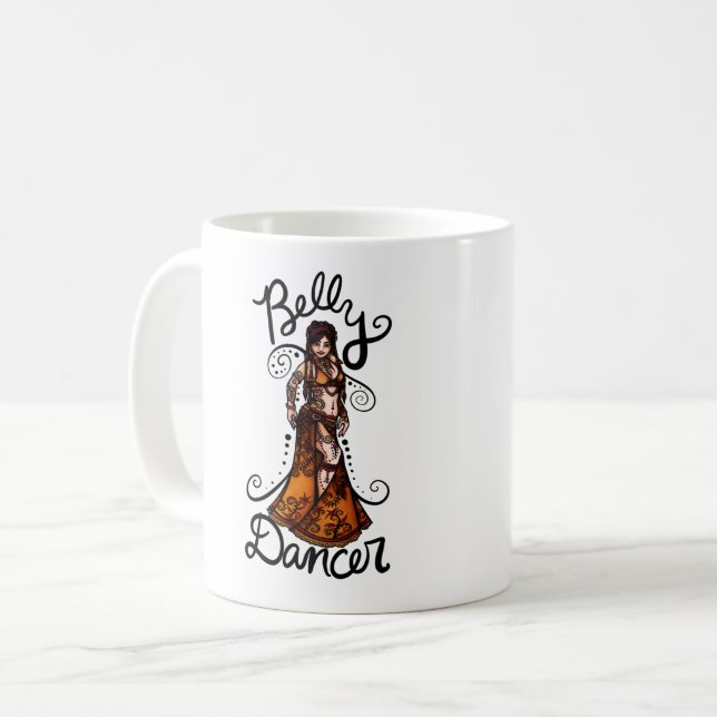 Belly Dancer Goddess Kaffeetasse (Vorderseite Links)