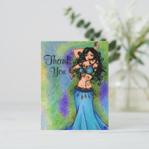 Belly Dancer Vielen Dank Postkarte