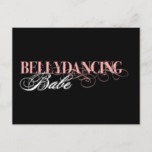 Belly Dancing Babe Postkarte