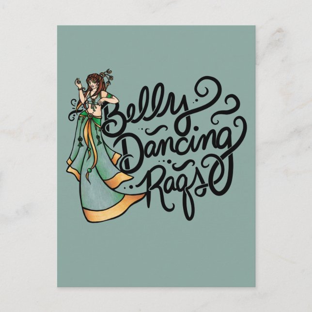 Belly Dancing Raqs Belly Dancer                    Postkarte (Vorderseite)