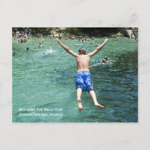 Belly Flop Postcard Postkarte