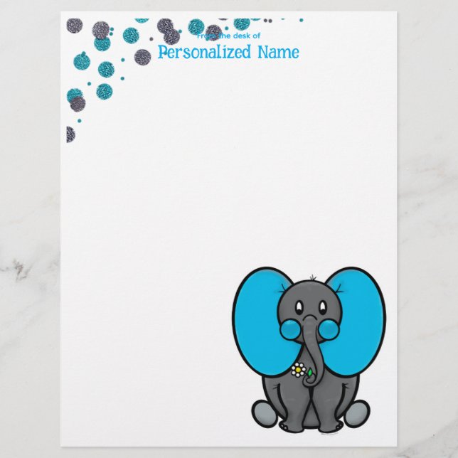 Belly Phant Dots unmarkiert Briefbogen (Vorderseite)