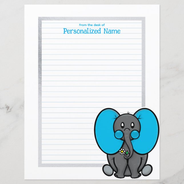 Belly Phant Grey Lined Paper Sheet (Vorderseite)