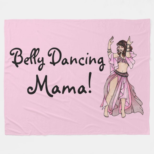 Belly tanzt Mama! Fleecedecke (Vorderseite (Horizontal))