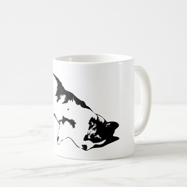 Belly-Up-Bliss Kaffeetasse (VorderseiteRechts)