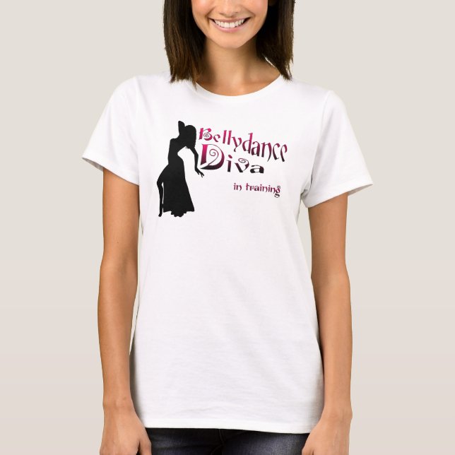 Bellydance Diva im Training T-Shirt (Vorderseite)