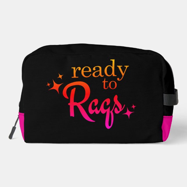Bellydance "ready to Raqs" Make-up Bag Waschbeutel (Rückseite)
