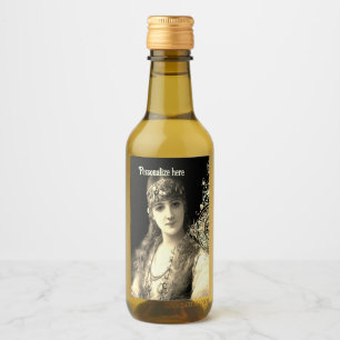 Bellydancer hafla boho Sinti und Roma Hochzeit Weinetikett