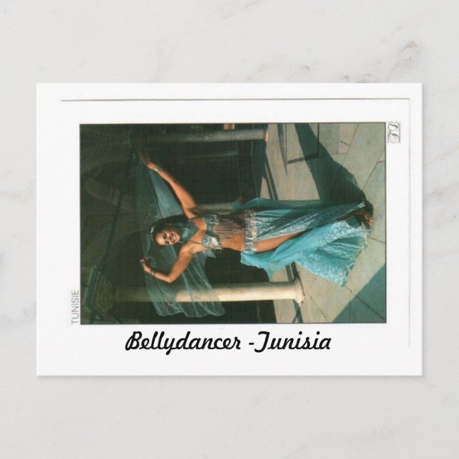 BELLYDANCER - TUNISIA POSTKARTE (Vorderseite)