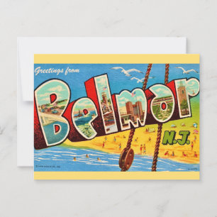Belmar New Jersey Postcard Postkarte