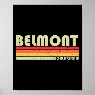 Belmont Ca Kalifornien Lustiges Stadt Heimat Wurze Poster
