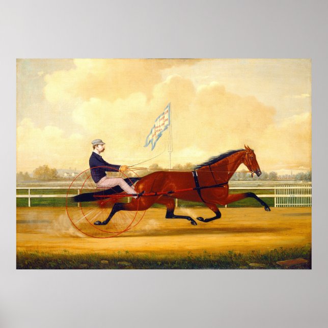 Belmont Driving Park - C Humphreys Fine Art Poster (Vorne)