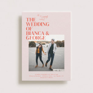 Belmont Foto Wedding Einladung