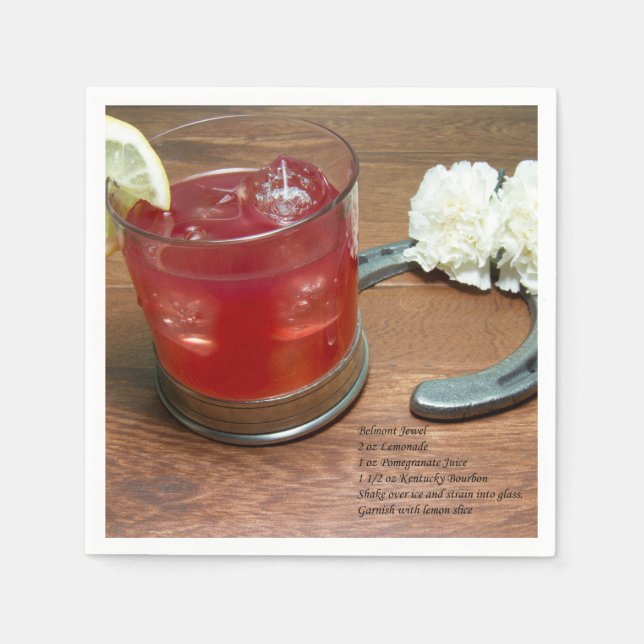 Belmont-Juwel-Cocktail Serviette (Vorderseite)