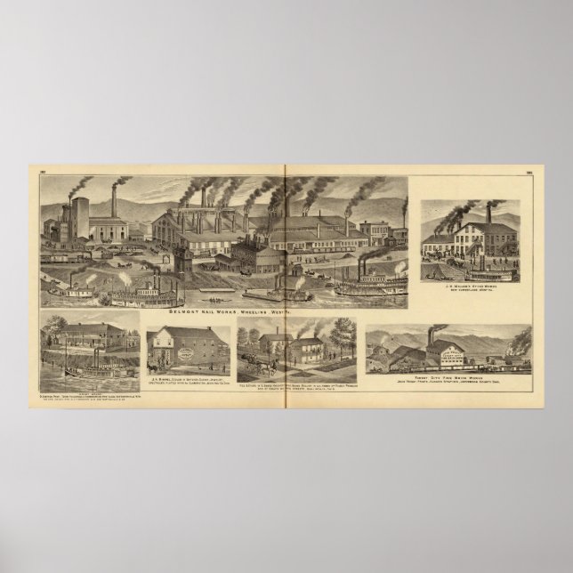 Belmont Nail Works, Wheeling Poster (Vorne)