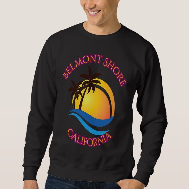 Belmont Shore Beach Surf  California Sweatshirt (Vorderseite)