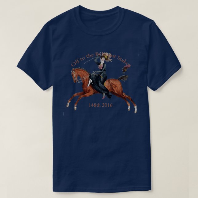 Belmont Stakes 2016 Pferderennen T-Shirt (Design vorne)