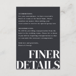 Belmont Vertical Wedding Begleitkarte