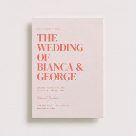 Belmont Vertical Wedding Einladung