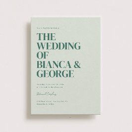 Belmont Vertical Wedding Einladung