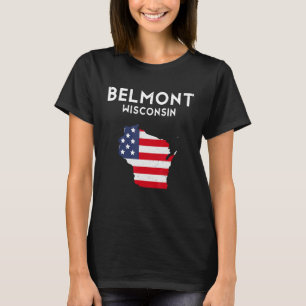 Belmont Wisconsin USA Staat America Travel Wiscons T-Shirt