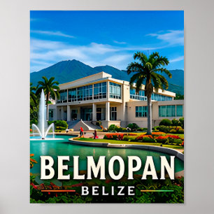 Belmopan Tropische Gärten und belizianische Schönh Poster
