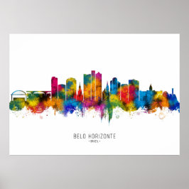 Belo Horizonte Brazil Skyline Poster