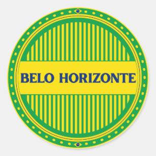 Belo Horizonte City Pride – Brasilianische Identit Runder Aufkleber