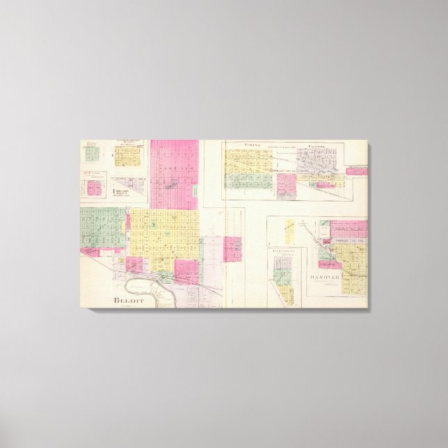 Beloit, Victor, Waconda Springs, Morton, Kansas Leinwanddruck (Vorderseite)