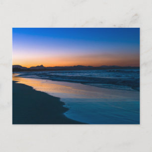 Belongil Beach kurz nach Sonnenuntergang, Byron Ba Postkarte
