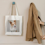 Beloved Caption Personalisiertes Foto Tote Bag Tragetasche<br><div class="desc">Besuchen Sie berryberrysweet.com für stilvolle personalisierte Geschenke und Schreibwaren.</div>