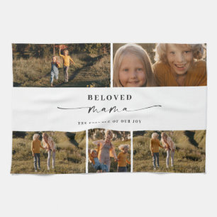 Beloved Mama Mama Happy Mother Day Foto Collage Geschirrtuch