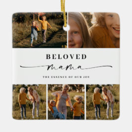 Beloved Mama Mama Happy Mother Day Foto Collage Keramikornament