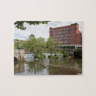Belper East Mill and weir in Derbyshire Puzzle
