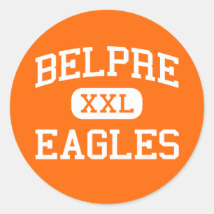 Belpre - Eagles - Belpre High School - Belpre Ohio Runder Aufkleber