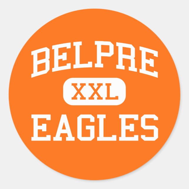 Belpre - Eagles - Belpre High School - Belpre Ohio Runder Aufkleber (Vorderseite)