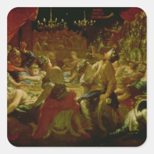 Belsazar-Fest Quadratischer Aufkleber