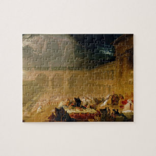Belsazar's Fest (Öl auf Leinwand) Puzzle