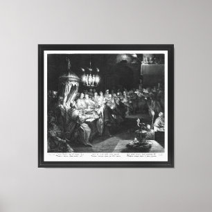 Belshazzar's Fest von Engraver Jan Muller Leinwanddruck