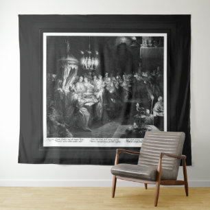 Belshazzar's Fest von Engraver Jan Muller Wandteppich