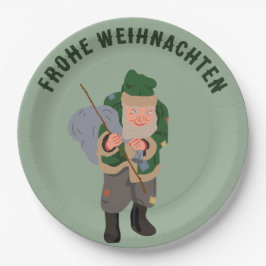 Belsnickel Cartoon Personalisiert Weihnachten Pappteller