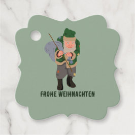 Belsnickel Frohe Weihnachten bis Geschenkanhänger