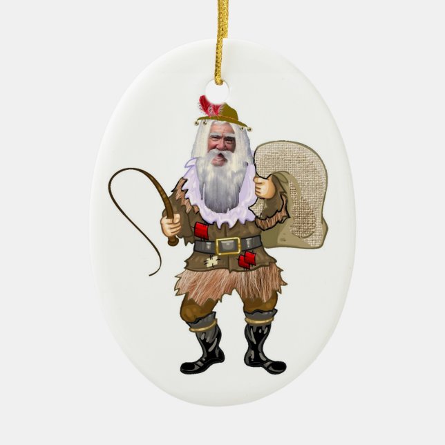 Belsnickel Keramik Ornament (Vorne)