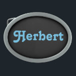 Belt Buckle Herbert Ovale Gürtelschnalle<br><div class="desc">Belt Buckle Herbert</div>