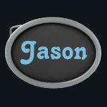 Belt Buckle Jason Ovale Gürtelschnalle<br><div class="desc">Belt Buckle Jason</div>