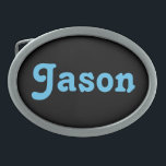 Belt Buckle Jason Ovale Gürtelschnalle<br><div class="desc">Belt Buckle Jason</div>