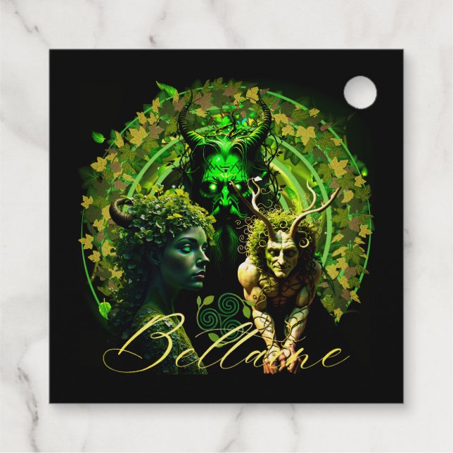 Beltaine Geschenkanhänger (Rückseite)